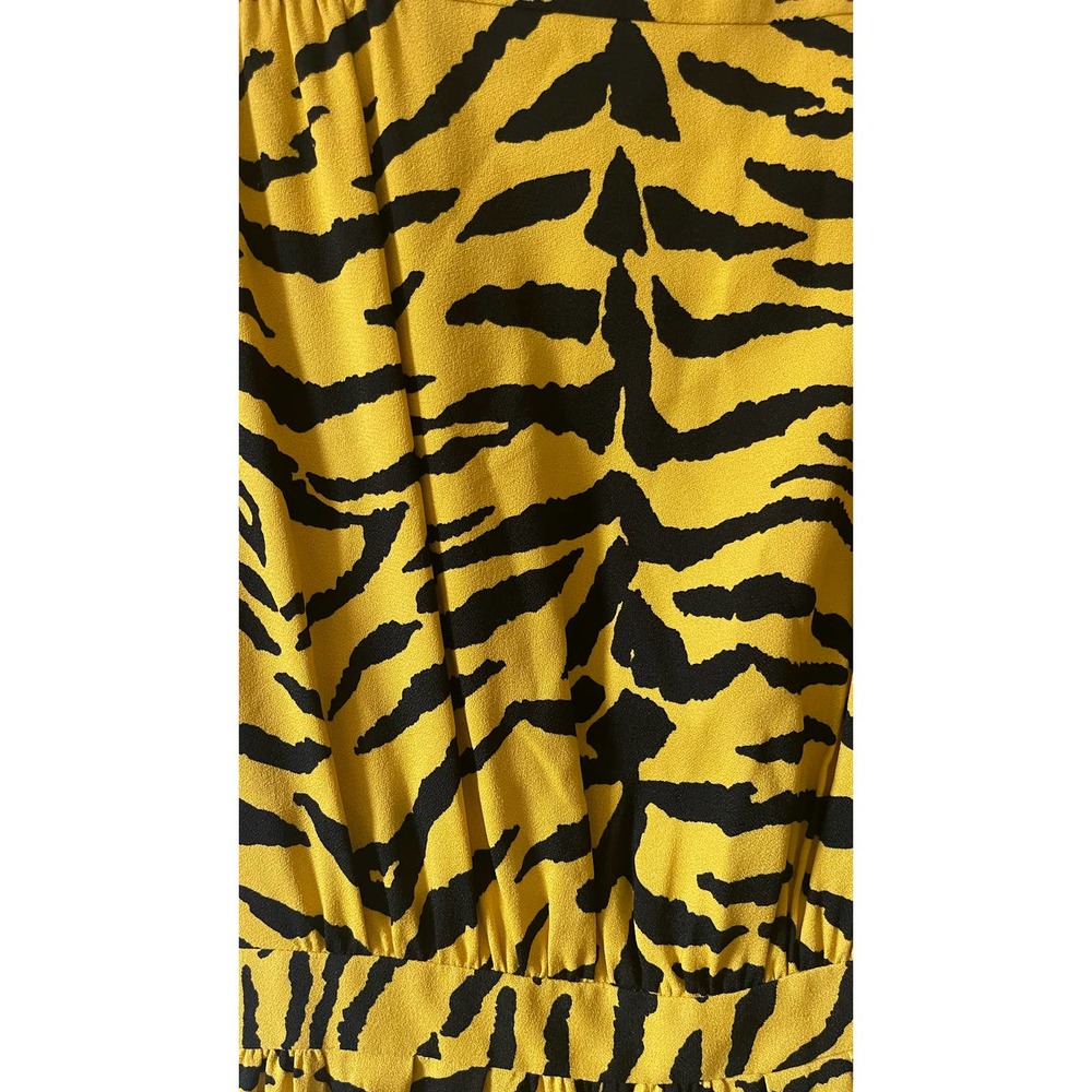 Saint Laurent Tiger Crepe Dress - Picture 7 of 15